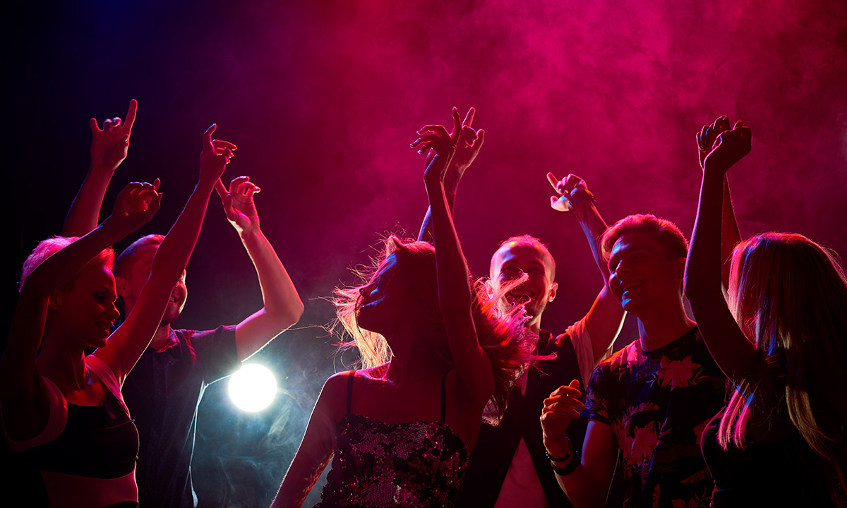 Group of people partying